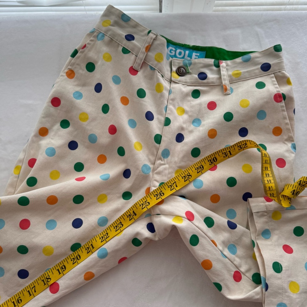 GOLF WANG by Tyler The Creator Multicolor Polka Dot Chino Pants Size 28 Rare - Picture 10 of 11